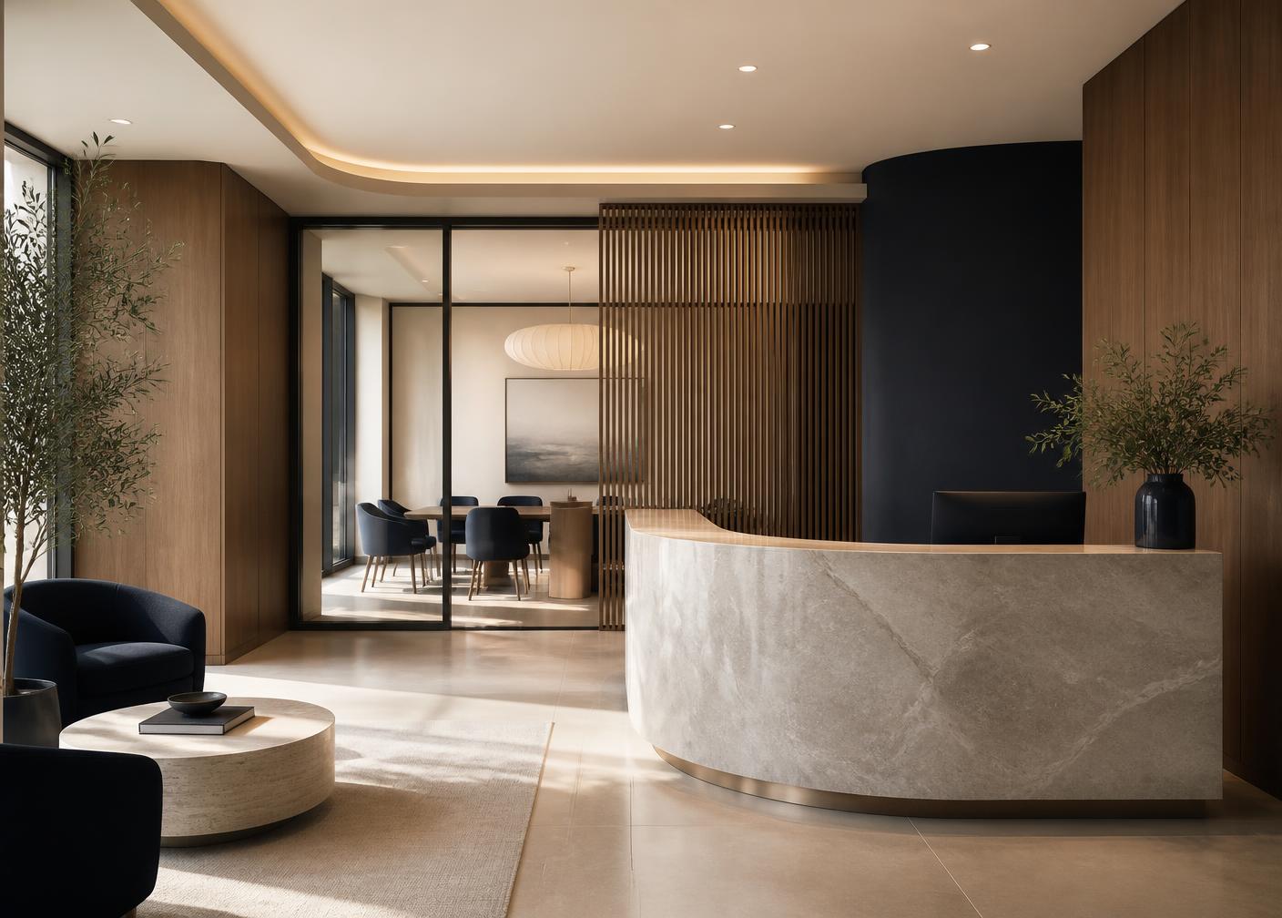 Reception area of the Urban Space Property consultancy office